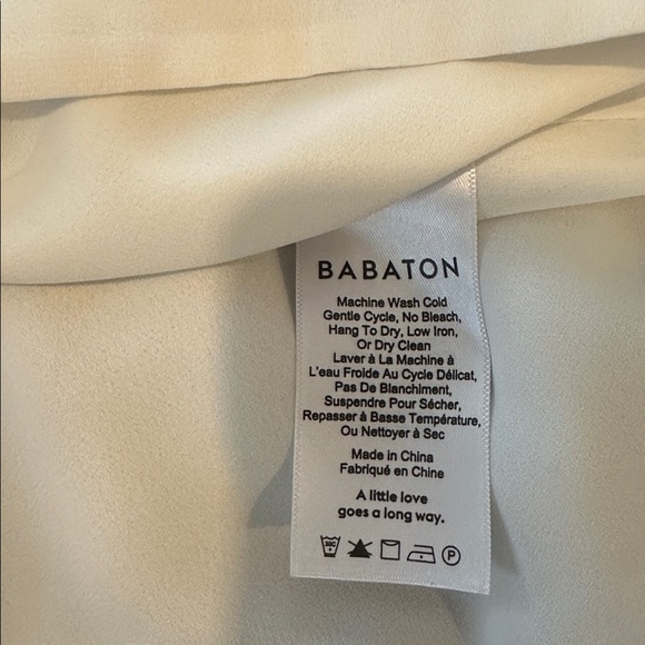 Babaton Cream long sleeve V neck Blouse - Picture 5 of 6